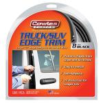 Cowles Custom - 8 ft of Black Truck/SUV Door Edge Guards, U-Shape PVC Edge Trim Stays on with Self Adhesive Hot Melt Glue Protects from Scratches/Dings and Opening into Walls or Other Cars