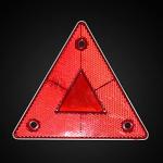 Enjoyist 10-Pack Red Safety Reflector Warning Sign, Slow Moving Vehicle Triangle Safety Sign, for Outdoor Truck, Car, Golf Cart