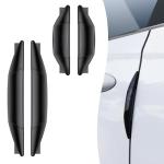 Arwrilt 4 PCS Car Door Anti-Collision Strip, Rearview Anti-Impact Sticker, Door Protection Decorative Covers, Door Edge Bumper Guard, Universal Car Side Door Edge Protector (Black)