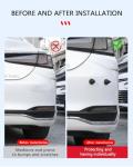 muekzru car Bumper Guards,Adhesive car Bumper Spikes,Personalized Anti-Collision Silicone Particles,Multi Purpose DIY car and Motorcycle (Black)