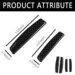 Luminuti 4 Pcs Car Door Edge Guard, Anti-Collision Car Bumper Guard Strip, Car Side Door Edge Guards Protector Strips Trim Cover, Universal for All Cars SUV (Black)
