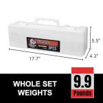 CARTMAN 3 Pack Warning Triangle DOT Approved, Identical to United States FMVSS 571 125 Reflective Warning Road Safety Triangle Kit with White Case