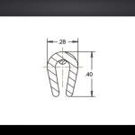 Cowles Custom - 8 ft of Black Truck/SUV Door Edge Guards, U-Shape PVC Edge Trim Stays on with Self Adhesive Hot Melt Glue Protects from Scratches/Dings and Opening into Walls or Other Cars