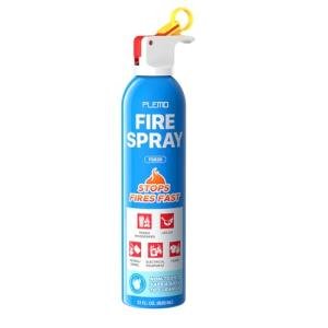 Plemo Fire Extinguisher for Home, All-in-One Small Fire Extinguisher for Vehicle, Kitchen, Truck, and Boat, Model FS620, 1-Pack