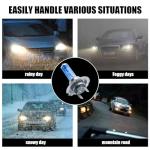 GKmow 2 PCS H7 Car Halogen Bulb, 12V 100W High-power Stone Car Bulb Low Beam, Universal Automotive Replacement Accessories, Product Compatible with Cars, Trucks, Vans, SUVs, Trailers (White)