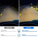 DWVO Headlight Assembly Compatible with 05-10 Chevy Cobalt/05-06 Pursuit/07-09 Pontiac G5 Chrome Housing Amber Reflector Driver and Passenger Side