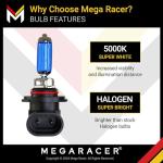 9006 9005 Halogen Headlight Bulbs: High Performance High & Low Beam Combo, 5000K Super Bright White Light, 55 Watt, HB3 HB4 Halogen Head Lamp Replacement for Automotive Car (Contain 4 Bulbs)