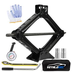 Scissor Jack Kit - 2 Ton (4409 Lbs) with Lug Wrench, Tire Change Kit for Car, Truck, SUV