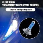 GKmow 2 PCS H7 Car Halogen Bulb, 12V 100W High-power Stone Car Bulb Low Beam, Universal Automotive Replacement Accessories, Product Compatible with Cars, Trucks, Vans, SUVs, Trailers (White)