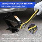 Scissor Jack Kit - 2 Ton (4409 Lbs) with Lug Wrench, Tire Change Kit for Car, Truck, SUV