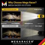 9006 9005 Halogen Headlight Bulbs: High Performance High & Low Beam Combo, 5000K Super Bright White Light, 55 Watt, HB3 HB4 Halogen Head Lamp Replacement for Automotive Car (Contain 4 Bulbs)