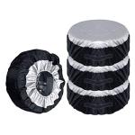 Faddare Truck Trailer Universal Spare Tire Cover, 1/2/4pcs Storage Bags Tyre Spare Cover Lightweight Tire Case Durable Wheel Protection Cover(Size:80 * 47cm, 1pc)