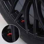 SINGARO Car Tire Valve Caps, 4 Pieces of Universal Aluminum Alloy Tire Trim Accessories Dust Tire Covers for Cars, Trucks, SUVs and Motorcycles(Red)