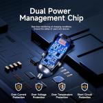 Faninso 60W Car Charger USB C Fast Charge, Aluminum Dual Port Cigarette Lighter Adapter, Car Phone Charger for iPhone 16/15/14 Pro Max Plus, iPad, Samsung Galaxy S24/S23/S22 & More