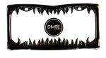 DMSE Universal Metal Shark Tooth Teeth Jaws License Plate Frame Cool Design for Any Vehicle (Black Sharks Tooth)