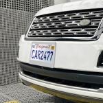 2 Pack Silver License Plate Frames, 2 Holes Rust-Proof Chrome License Plate Holder, Lengnoy Universal Car Stainless Steel Polish Mirror License Plate Cover for Women Man with Screws Caps