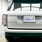 2 Pack Silver License Plate Frames, 2 Holes Rust-Proof Chrome License Plate Holder, Lengnoy Universal Car Stainless Steel Polish Mirror License Plate Cover for Women Man with Screws Caps