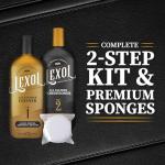 Lexol All Leather Cleaner and Conditioner Kit for Car Seats and Interiors, Couches and Furniture, Shoes and Boots, Baseball Gloves and Horse Saddles, Two 8 oz Bottles and Two Sponges