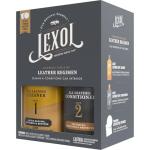 Lexol All Leather Cleaner and Conditioner Kit for Car Seats and Interiors, Couches and Furniture, Shoes and Boots, Baseball Gloves and Horse Saddles, Two 8 oz Bottles and Two Sponges