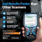 BLCKTEC 440 Bluetooth OBD2 Scanner Diagnostic Tool - Car Code Reader and Scanner for Car - Comes with Live Data - Battery/Charging System Test - Works for All OBD Compliant Cars 1996 & Newer