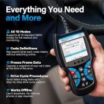 BLCKTEC 440 Bluetooth OBD2 Scanner Diagnostic Tool - Car Code Reader and Scanner for Car - Comes with Live Data - Battery/Charging System Test - Works for All OBD Compliant Cars 1996 & Newer