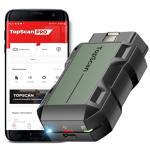 TOPDON TopScan Pro, OBD2 Scanner Bluetooth for iOS & Android, Diagnostic Scan Tool for All Cars, Car Code Reader with Reset Scanner, 13+ Reset Service, 2024 Upgraded Version of Topscan Lite
