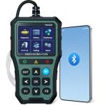 AMTIFO OBD2 Scanner Bluetooth Diagnostic Tool - iOS/Android Compatible, Real-Time Data, Battery Tester, Plug and Play, Emissions Readiness for Car Owners & Mechanics(Army Green)