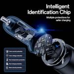 USB C Car Charger Fast Charging 200W, Dual PD 100W Type C Car Charger, PD3.0/QC4.0/PPS Cigarette Lighter Adapter for iPhone 16/15/14/13/12, Galaxy S22/S21 Ultra, MacBook, Laptop etc