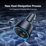 USB C Car Charger Fast Charging 200W, Dual PD 100W Type C Car Charger, PD3.0/QC4.0/PPS Cigarette Lighter Adapter for iPhone 16/15/14/13/12, Galaxy S22/S21 Ultra, MacBook, Laptop etc