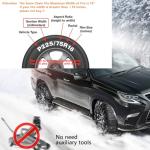 10Pack Heavy Duty Anti Skid Snow Tire Chains Car Winter Wheels Chain Universal Cable Tire Belts, 2025 Reusable TPU Non-Slip Zip Tie Tires Chain Emergency for Auto Pickup Trucks Suvs, 2.0 Version