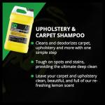 3D Upholstery & Carpet Shampoo - High Foam Stain Remover & Odor Eliminator Shampoo 1 Gallon