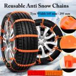 Reusable Anti Snow Chains,Emergency Snow Non-Slip Zip Tie Tire Chains - Anti Skid Snow Chains Car Winter Tires Wheels Chain - Portable Snow Tire Cables Chain for Pickup Trucks SUV (20)