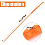 10 PCS Adjustable Anti-Slip Tire Zip Ties for Snow Chains | Universal Winter Car Truck SUV Traction Grips | Emergency Mud Survival Multi-Function Security Cable Belts – Orange