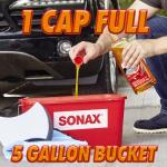 SONAX Car Wash Shampoo Concentrate 314300 | High-Foaming pH-Neutral Formula for Effective Cleaning | Safe on All Paint Wax Sealants & Coatings | Removes Dirt Grime and Road Film | 1L (33.3oz)