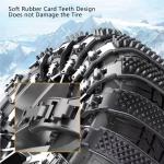 10Pack Heavy Duty Anti Skid Snow Tire Chains Car Winter Wheels Chain Universal Cable Tire Belts, 2025 Reusable TPU Non-Slip Zip Tie Tires Chain Emergency for Auto Pickup Trucks Suvs, 2.0 Version