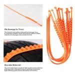 Reusable Anti Snow Chains,Emergency Snow Non-Slip Zip Tie Tire Chains - Anti Skid Snow Chains Car Winter Tires Wheels Chain - Portable Snow Tire Cables Chain for Pickup Trucks SUV (20)