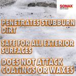 SONAX Car Wash Shampoo Concentrate 314300 | High-Foaming pH-Neutral Formula for Effective Cleaning | Safe on All Paint Wax Sealants & Coatings | Removes Dirt Grime and Road Film | 1L (33.3oz)