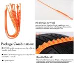 Reusable Anti Snow Chains,Emergency Snow Non-Slip Zip Tie Tire Chains - Anti Skid Snow Chains Car Winter Tires Wheels Chain - Portable Snow Tire Cables Chain for Pickup Trucks SUV (20)