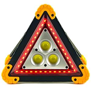 TheHitDeal Emergency Warning Triangle - LED Light, Water-Resistant, Shockproof & Portable