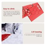 DEDC Foldable Car Tire Traction Mat Pad, Winter Tire Tracks Jack Board Grips, Go Treads Foldable Road Chews Tire Emergency Traction Mats Aid Kit Accessories for Ice/Snow/Sand/Beach Escape (2-Pack)