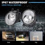 Left & Right Fog Light Assembly Compatible with Toyota Venza Avalon Camry Corolla Highlander Matrix Prius RAV4 Solara Yaris, Lexus GS350 HS250h LX570 RX350 RX450h 2006-2013 with H11 12V 55W Bulbs