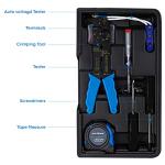 CARTMAN 122 Piece Auto Tool Accessory Set Tool Kit Set Electric Tool Set Drive Socket and Socket Wrench Sets Blue