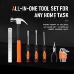 KOOPOOL 149 Piece Tool Set, Basic Tool Kit for Home, Repair Tool Combination Package Mixed Tool Set Hand Tool Kit with Plastic Toolbox Storage Case