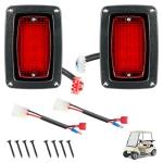 Drive-up LED Tail Light Kit for Club Car DS 1982-Up Golf Cart with 3 Wire Club Car Taillights OEM1017035