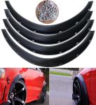 4Pcs 3.1"/80mm Universal Car Wheel Fender Flares Durable Polyurethane Extra Wide Auto Car Body Kit……