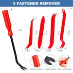 240 Pcs Bumper Clips Car Clips Plastic Rivets of 12 Most Popular Sizes and 5 Fastener Removers Fasteners Push Retainer Kit Auto Push Pin Rivets Set