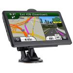 GPS Navigation for Car, 2025 Map 7 inch Touch Screen Car GPS, Voice Turn Direction Guidance, Support Speed and Red Light Warning, Pre-Installed North America Lifetime map Free Update