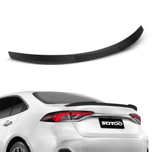 SCITOO Spoiler Wing Fits for 2020-2021 for Toyota Corolla Glossy Black JDM Style Rear Trunk Spoiler Wing