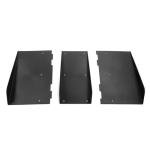 IKON MOTORSPORTS Rear Diffuser, Compatible with Universal Vehicles 22" x 20" in, Unpainted ABS Plastic Rear Under Chin Spoiler Air Dam Chin Valance Spoiler, for Sedan Coupe Hatchback Wagon