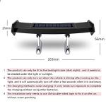 Mini Spoiler Auto Car Tail Decoration Spoiler Wing Carbon Fiber Can be luminous solar charging Punch-free tail light